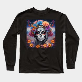 Pretty Girls Los Muertos – Cosmic Dreamscapes 8 Long Sleeve T-Shirt